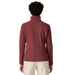 Patagonia Women's Micro D® 1/4-Zip Fleece in sequoia red, on model back view