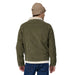 Patagonia Men's Pile-Lined Trucker Jacket in basin green, on model back view