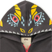 Tea Collection Boy's Dragon Hood Easy Fit Hoodie in pepper, hood detail