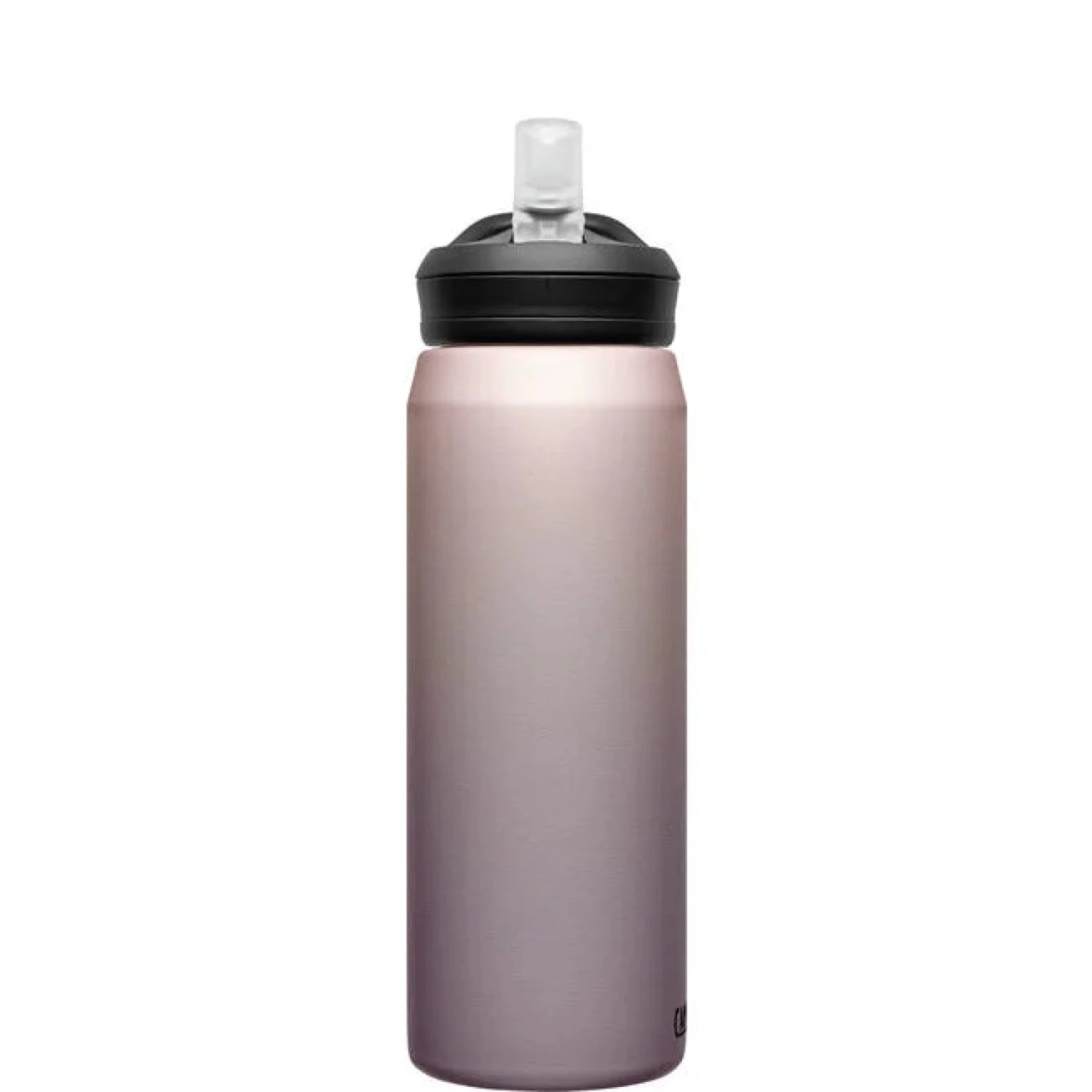 Camelbak 25oz. Eddy Stainless Steel Water Bottle in Rose Gold Sky. Stainless Steel body construction with BPA Free Lid and Eddy Bite Valve. Front View.