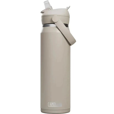 Camelbak Thrive™ Flip Straw Water Bottle, Insulated Stainless Steel 25oz in stone, side view