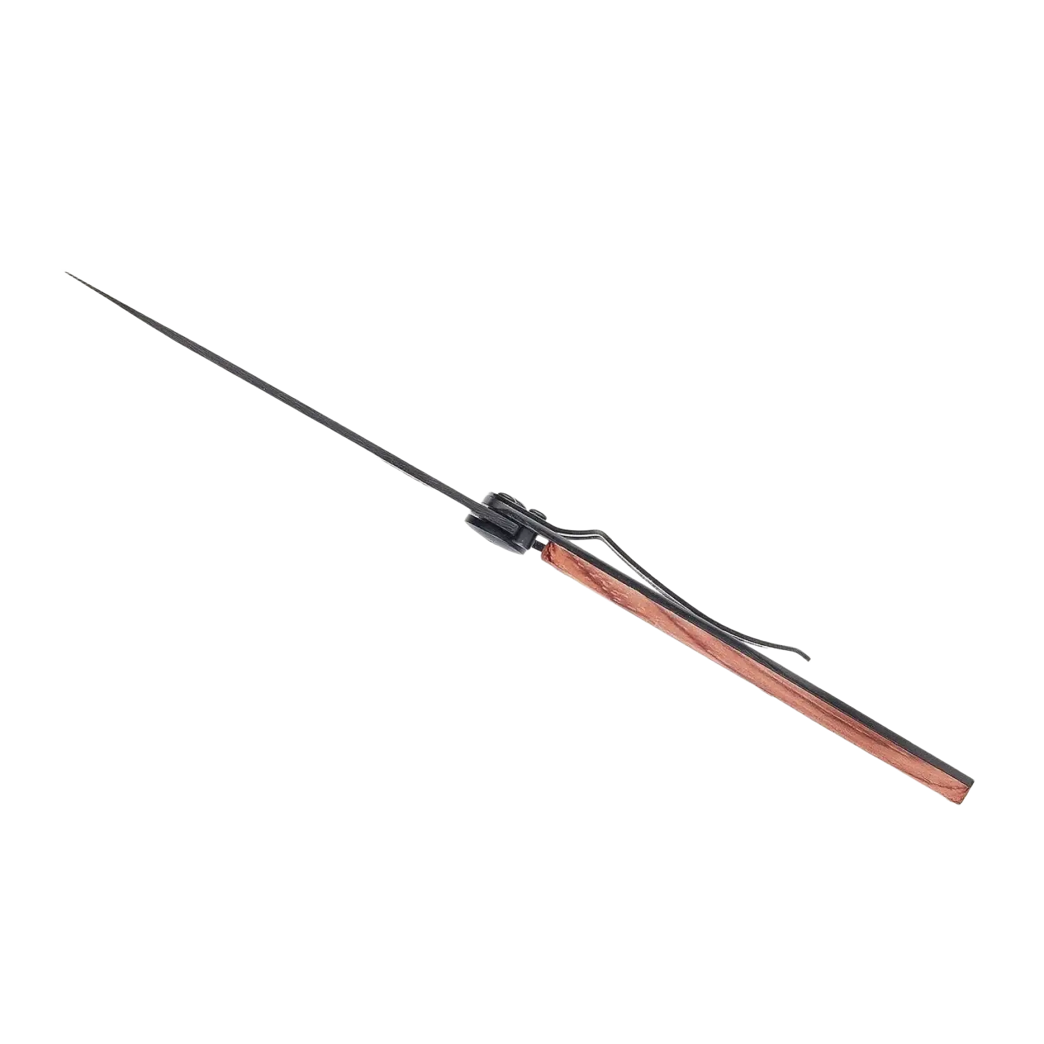 Deejo Silver Wilkinson 27g in coral wood and black, top view