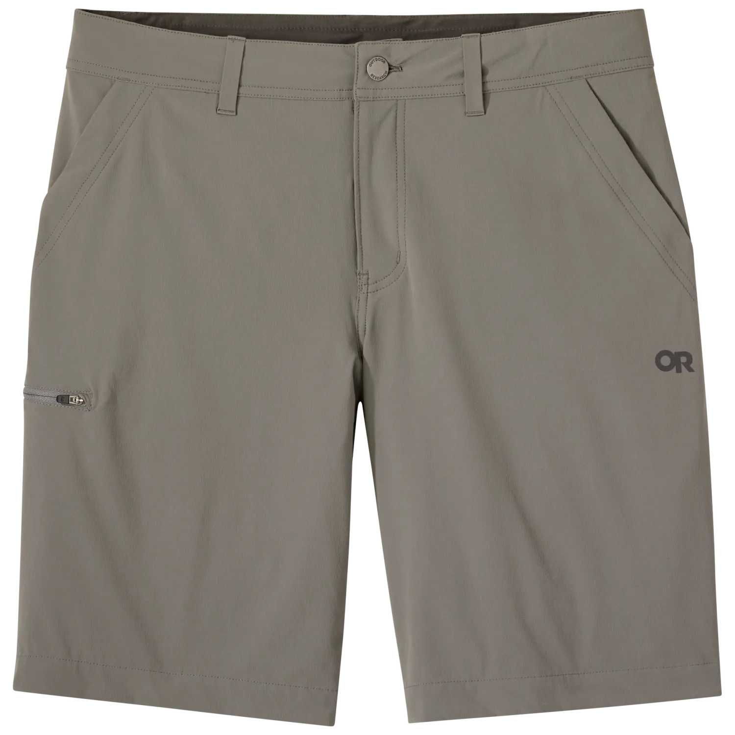Outdoor Research Men's Ferrosi Shorts in pewter, front view