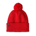 Patagonia Powder Town Beanie in sizzle red, front view
