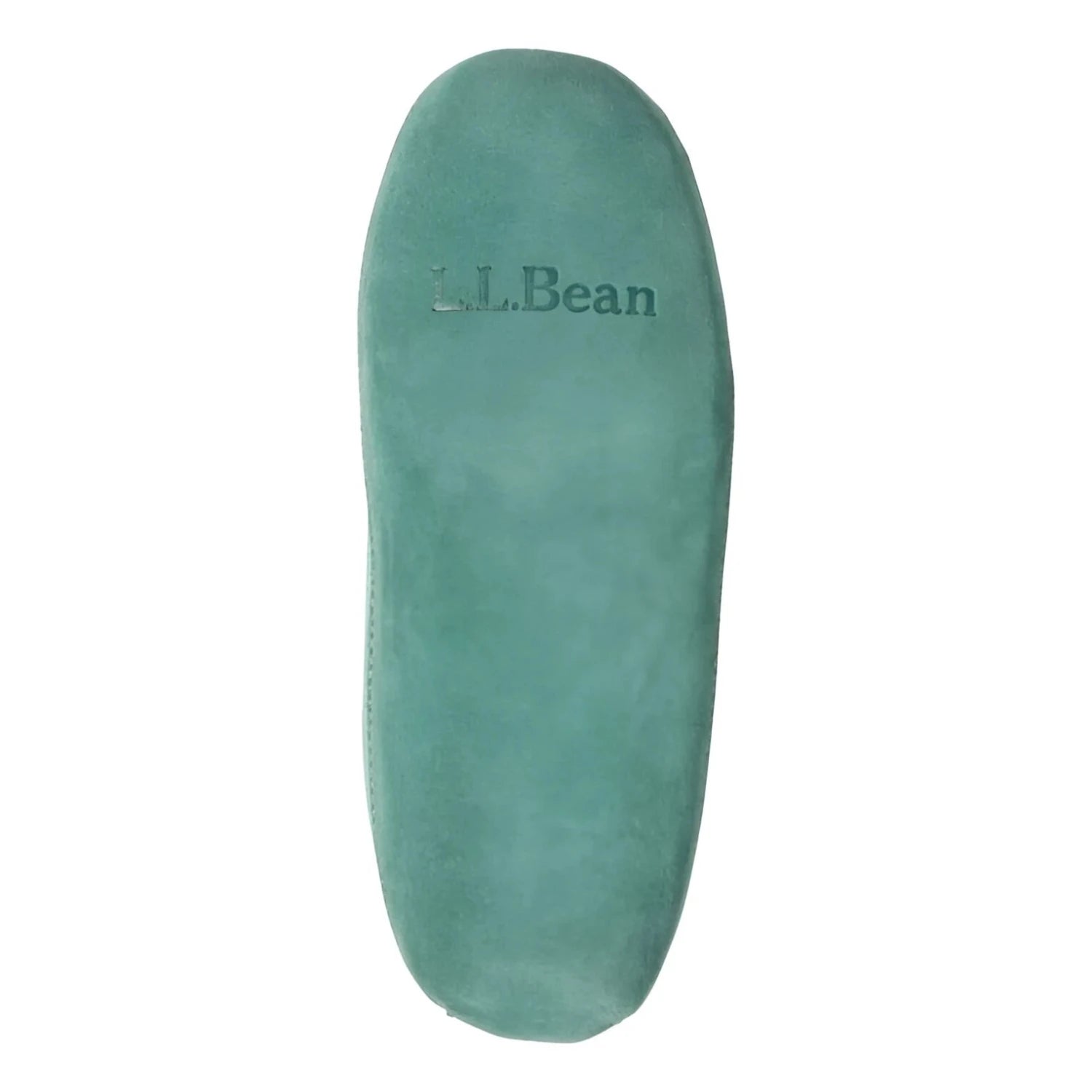 LL Bean Kid's Wicked Good Slippers in turquoise, sole view