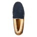 L.L. Bean Men's Wicked Good Slippers in carbon navy & saddle, top view