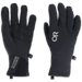 Outdoor Research Women's Sureshot Softshell Gloves in black, pair