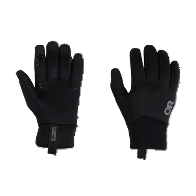 Outdoor Research Women's Vigor Midweight Sensor Gloves in black, pair view top and palm
