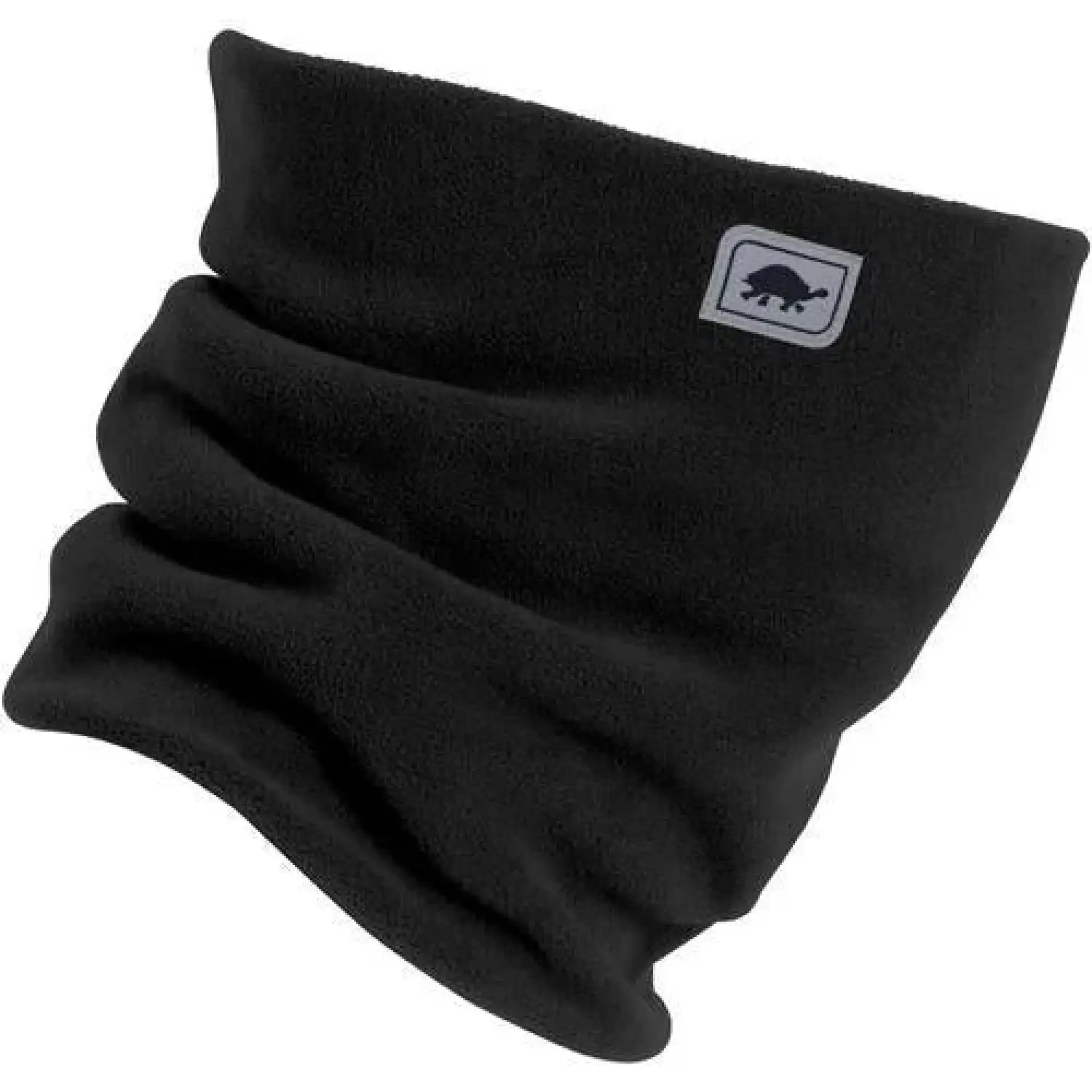 Turtle Fur Double-Layer Neck Warmer in Black