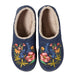 L.L. Bean Women's Daybreak Scuffs in night & jess franks floral, top pair view