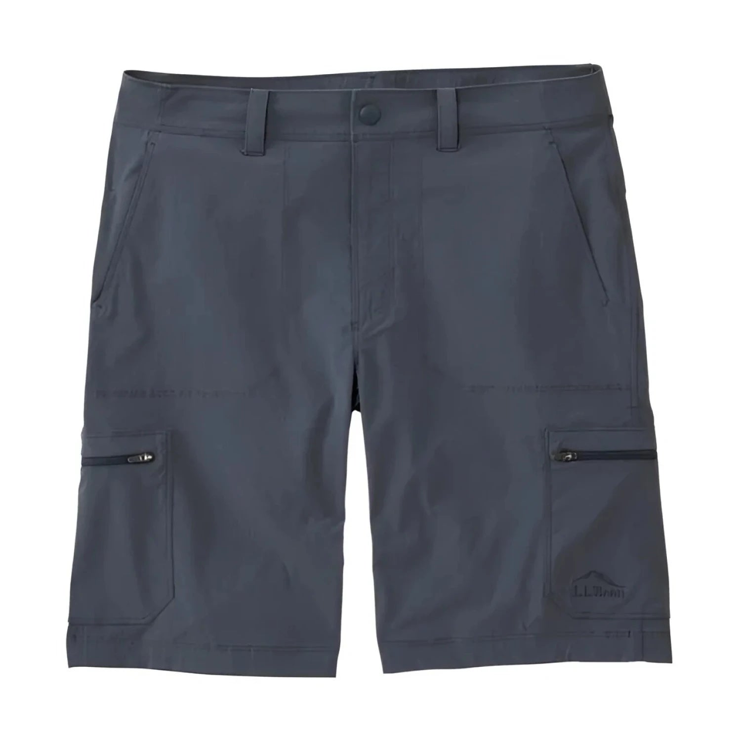 L.L. Bean Men's Cresta Hiking Shorts 10" in carbon navy, flat front view