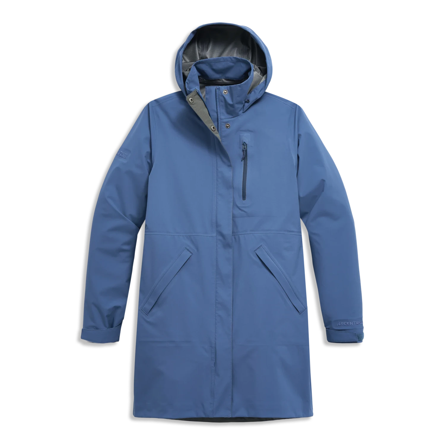 Outdoor Research Women's Aspire 3L Trench in skyline, front view