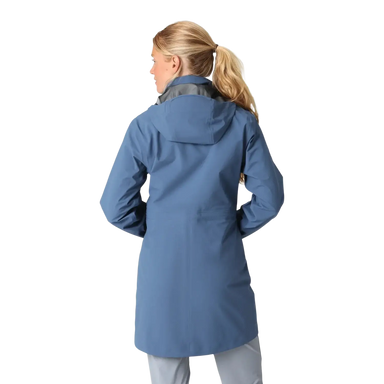 Outdoor Research Women's Aspire 3L Trench in skyline, on model back view