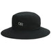 Outdoor Research Stratoburst Rain Hat in black, front view
