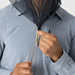 Outdoor Research Helios Bug Hat in pro khaki, on model net cinch detail