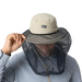 Outdoor Research Helios Bug Hat in pro khaki, on model front view net down