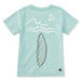 Tea Collection Boy's Picasso Wolf Graphic Tee in canal blue, back view