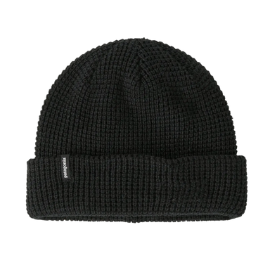 Patagonia SnowDrifter Beanie in black, front view
