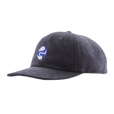 Patagonia Corduroy Cap in earth flow & smolder blue, front view
