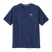Patagonia Men's Take a Stand Responsibili-Tee® in pine stream & clement blue, flat front view