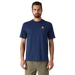 Patagonia Men's Take a Stand Responsibili-Tee® in pine stream & clement blue, on model front view
