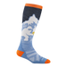 Darn Tough Kid's Little Yeti Over-the-Calf Midweight Ski & Snowboard Socks in midnight, side view