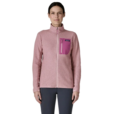 Patagonia Women's R1® Air Fleece Jacket in quiet violet, on model front view