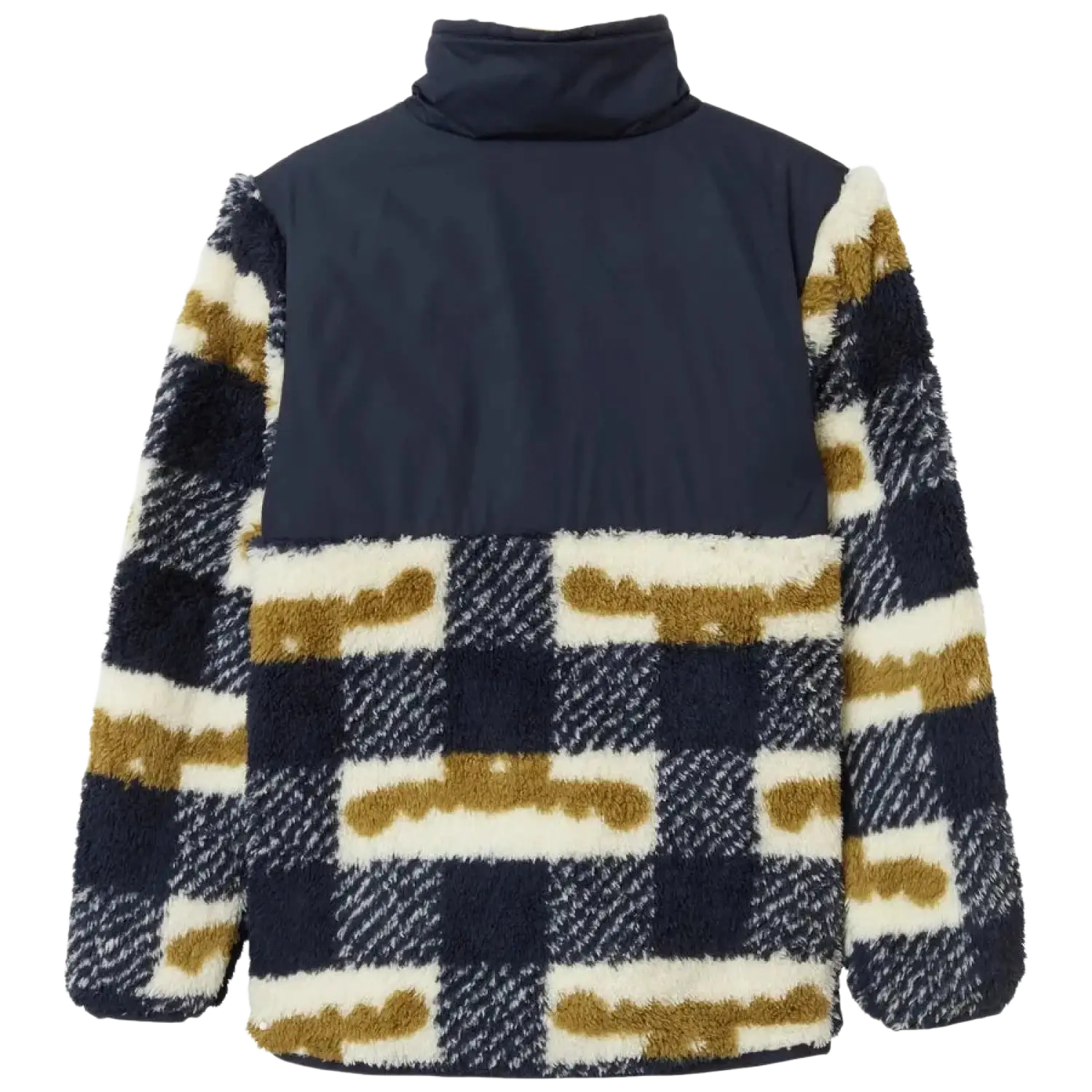 Helly Hansen Kid's Champ 1/2 Zip Midlayer in navy, flat back view