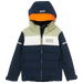 Helly Hansen Kid's Vertical Insulated Ski Jacket in navy, flat front view
