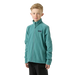 Helly Hansen Kid's Daybreaker 2.0 Jacket in opal green, on model front view