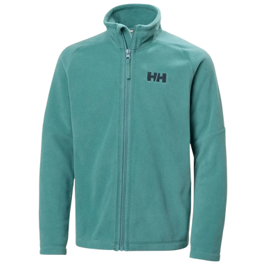 Helly Hansen Kid's Daybreaker 2.0 Jacket in opal green, front view