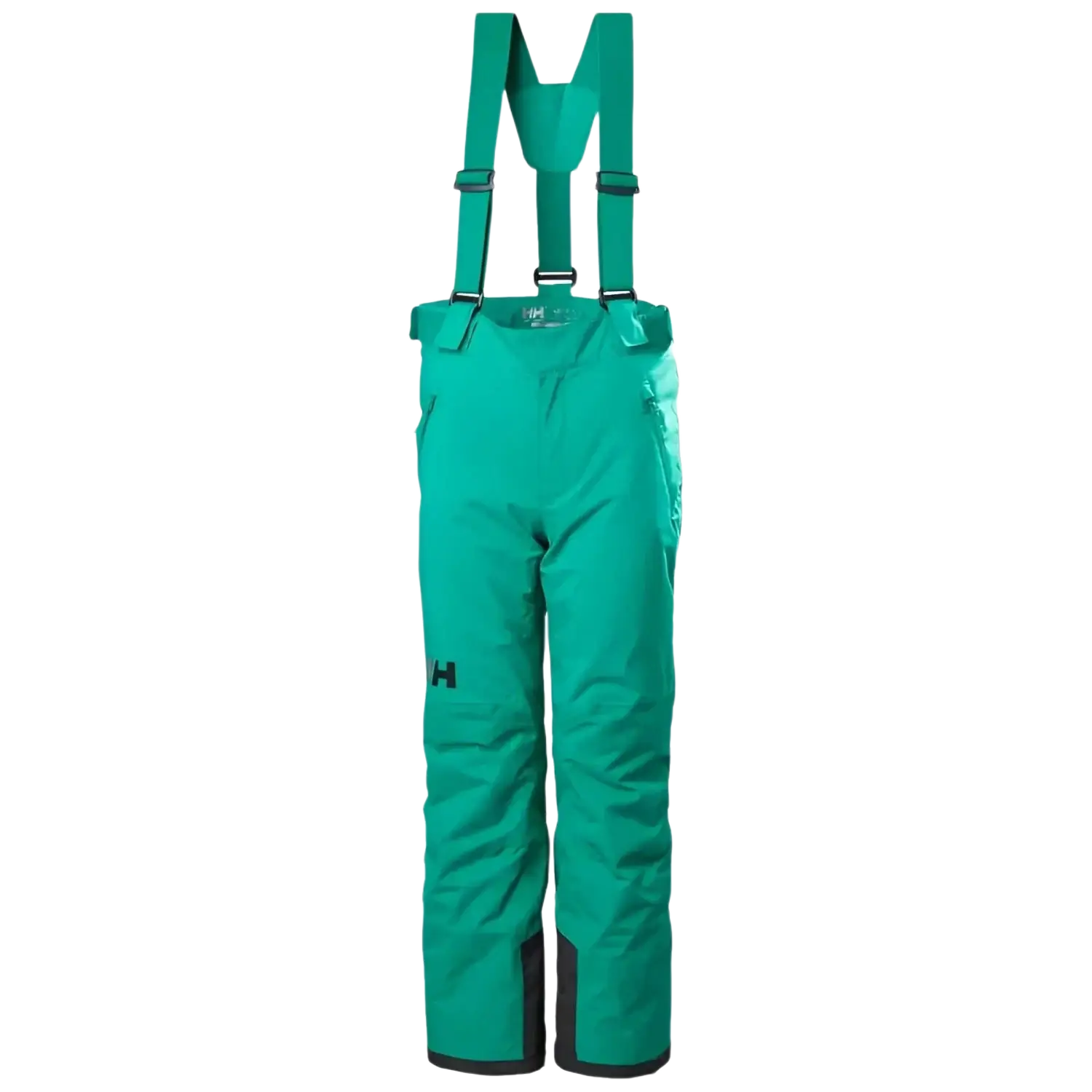 Helly Hansen Kid's No Limits 2.0 Ski Pants in signal green, front view