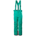 Helly Hansen Kid's No Limits 2.0 Ski Pants in signal green, front view