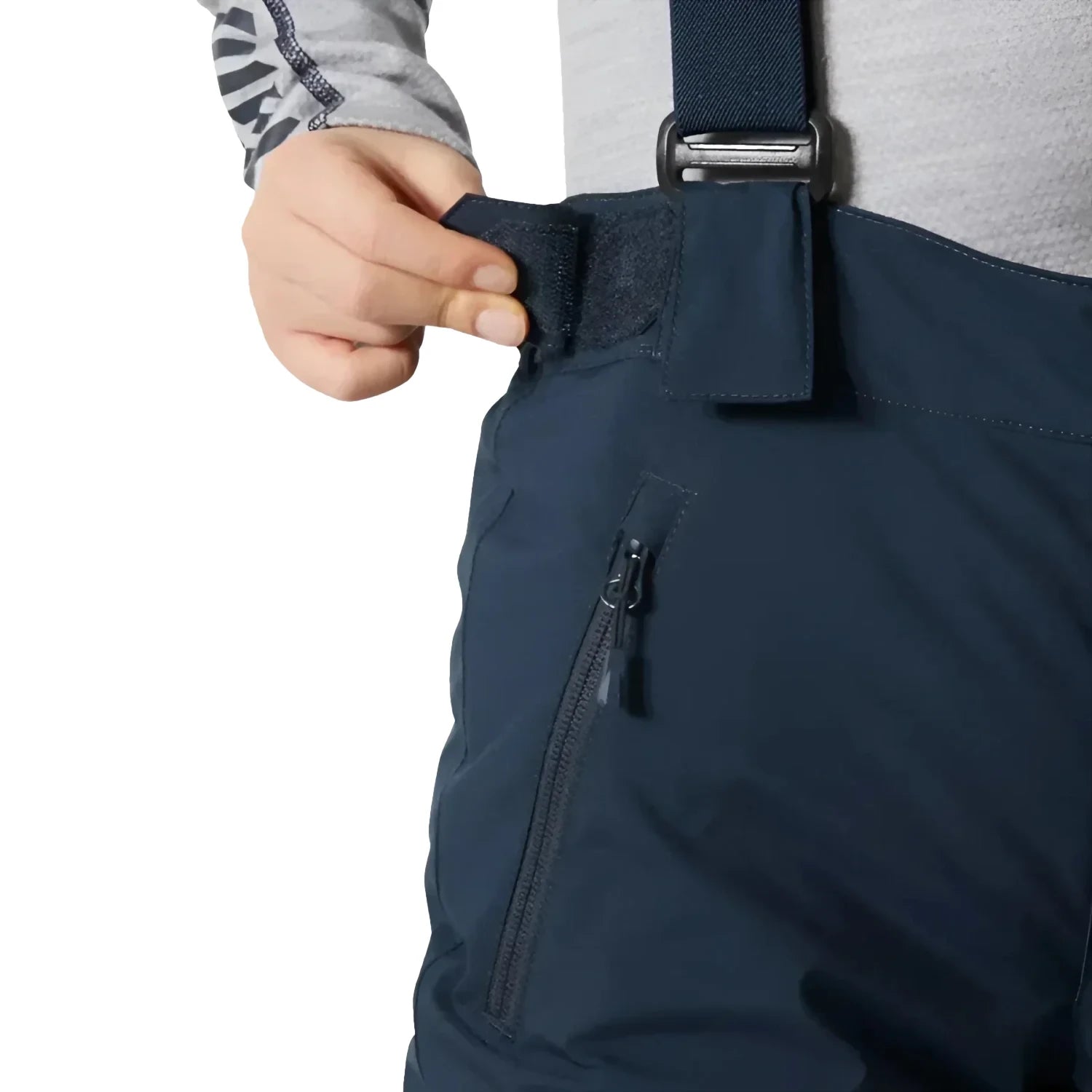 Helly Hansen Kid's No Limits 2.0 Ski Pants in navy, waist adjustment