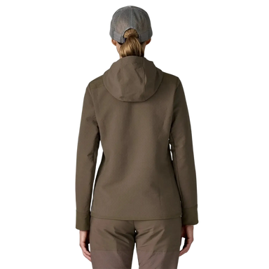 Patagonia Women's R2® CrossStrata Jacket in marlow brown, on model back view
