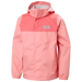 Helly Hansen Kid's Vancouver Rain Jacket in coral almond, front view