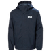 Helly Hansen Kid's Vancouver Rain Jacket in navy, front view