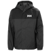 Helly Hansen Kid's Vancouver Rain Jacket in ebony, front view