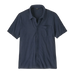 Patagonia Men's Trail Harbor Button-Down Knit Shirt in new navy, front view