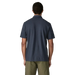 Patagonia Men's Trail Harbor Button-Down Knit Shirt in new navy, on model back view