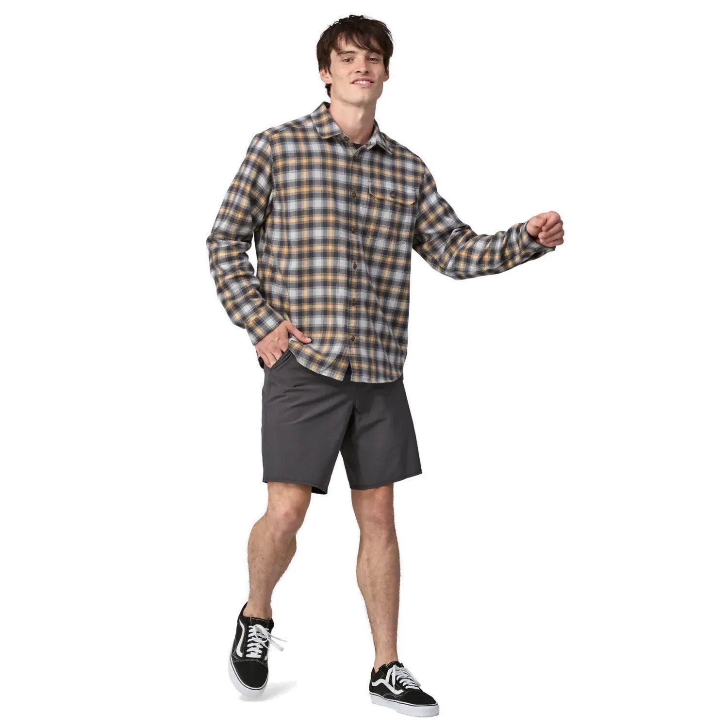 M's Long-Sleeved Cotton in Conversion Lightweight Fjord Flannel Shirt