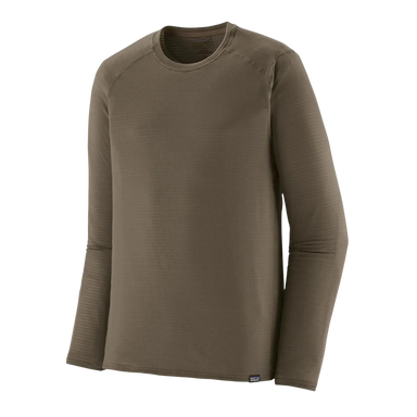 Patagonia Men's Capilene® Thermal Weight Crew in marlow brown, front view