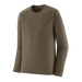 Patagonia Men's Capilene® Thermal Weight Crew in marlow brown, front view