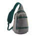 Patagonia Atom Sling Bag 8L in noble grey, front view