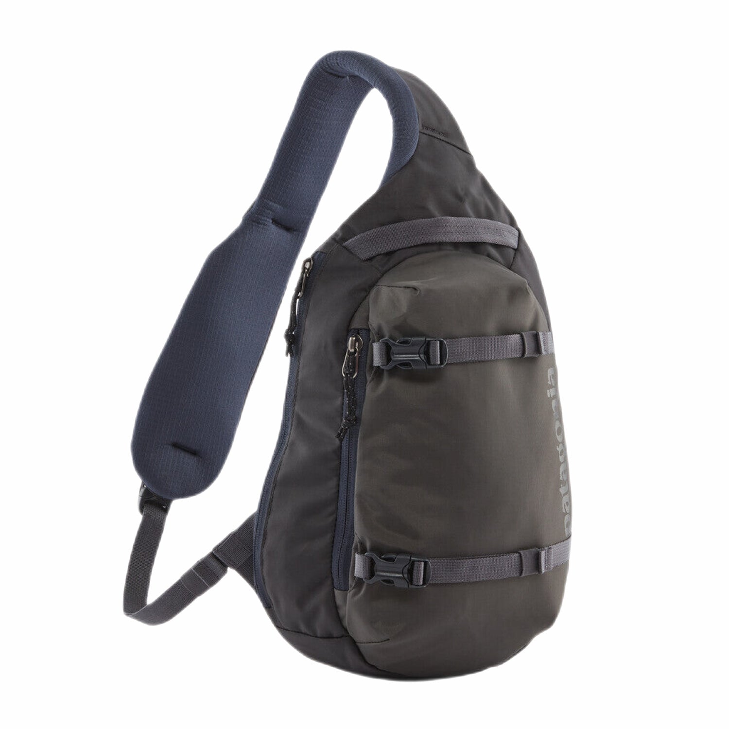 Patagonia Atom Sling Bag 8L in smolder blue front view