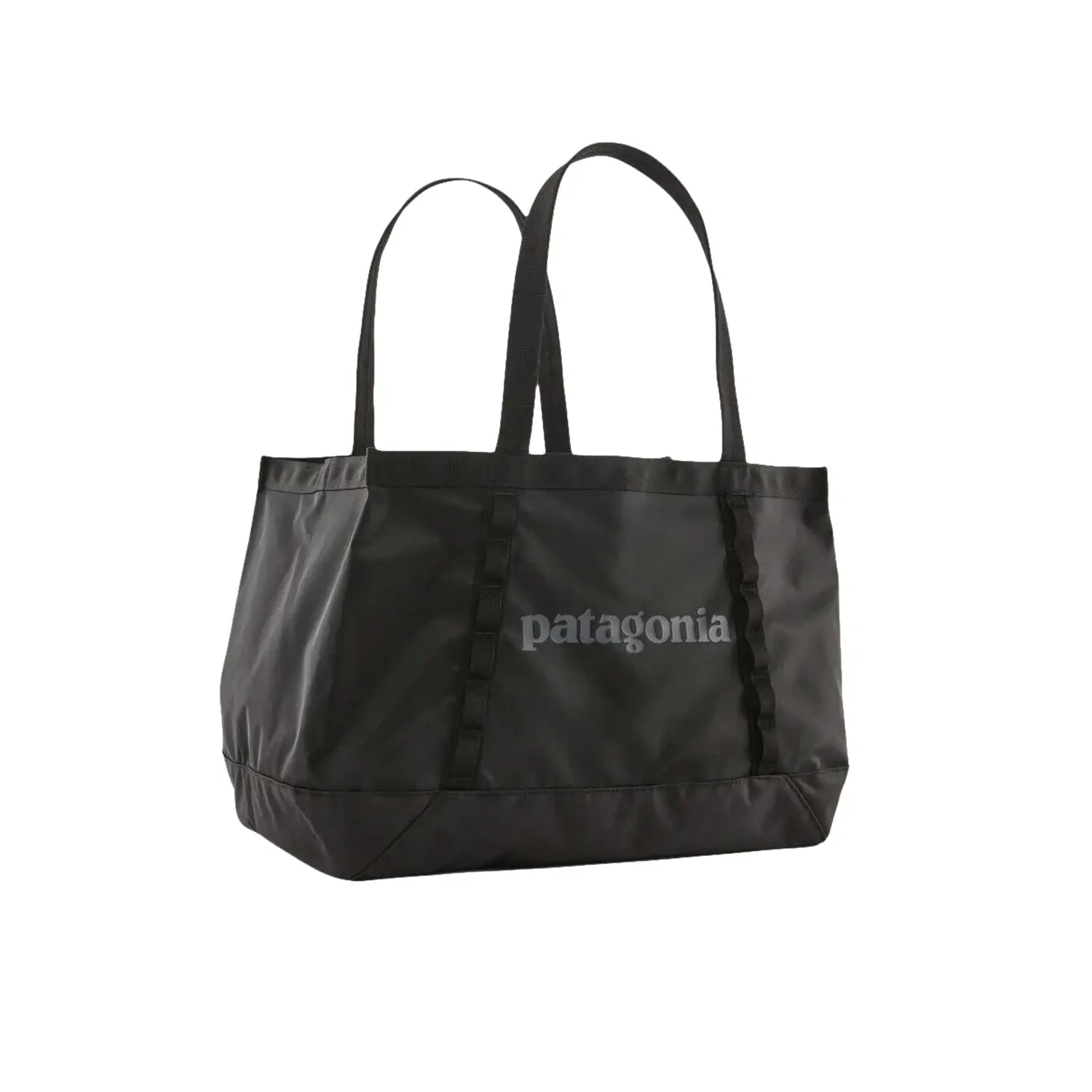Patagonia Black Hole® Tote 25L in black, front angle view