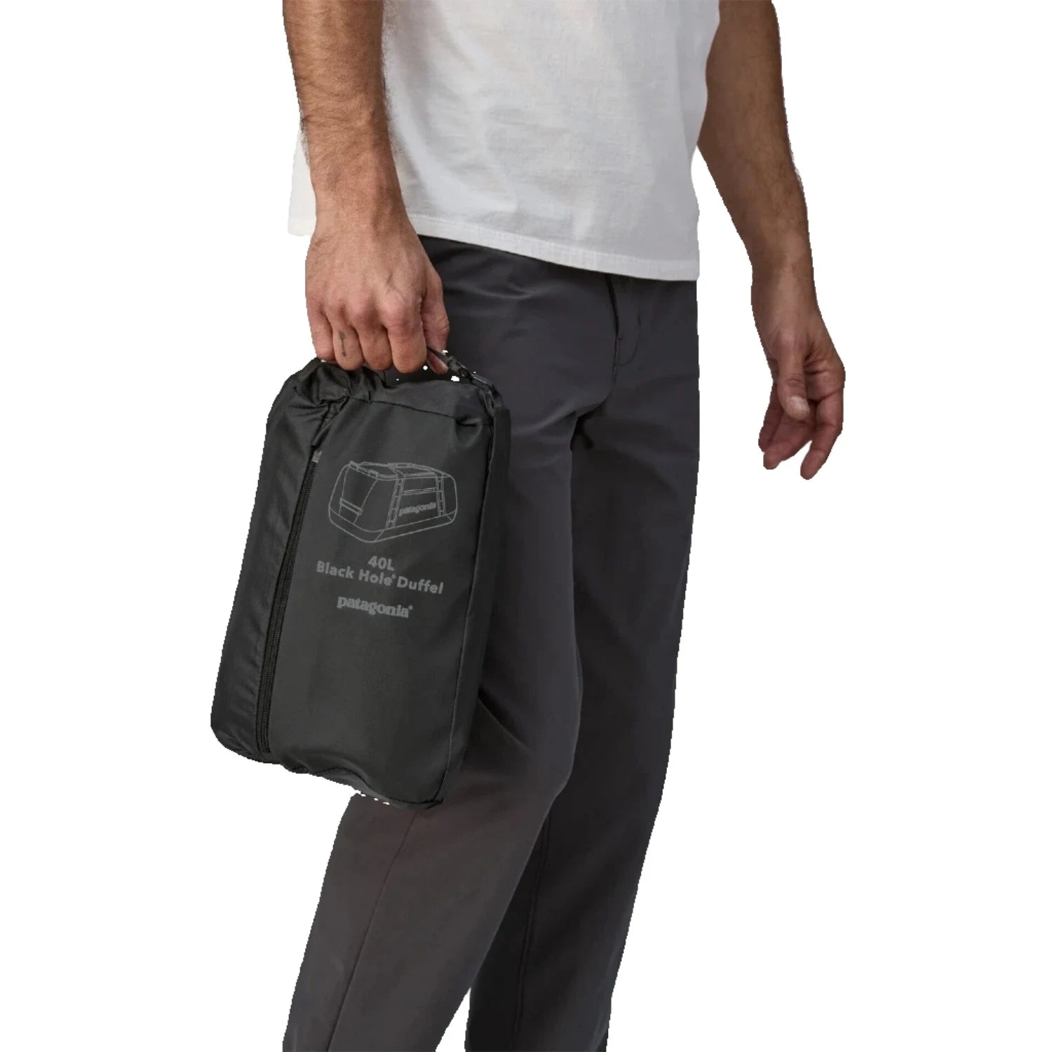 patagonia black hole duffel hand luggage 40L Unity Fitz: Ink Black organized extended trip Patagonia Black Hole Duffel 55L