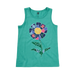 Tea Girl's Gaudi's Flower Graphic Tank Top, front flat view