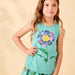 Tea Girl's Gaudi's Flower Graphic Tank Top, model view
