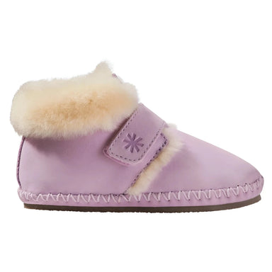 LL Bean Toddler's Wicked Good Slippers in lilac mist, side view